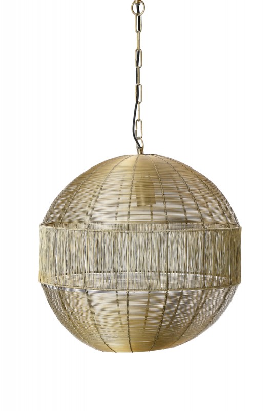 HANGING LAMP ILA WIRE BALL GOLD - HANGING LAMPS HANGING LAMP ILA WIRE BALL GOLD - HANGING LAMPS